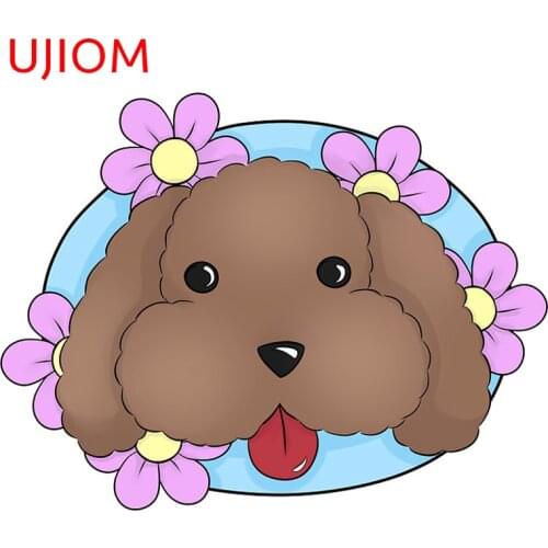 UJIOM Wall Stickers Makkachin Sticker Room Decorations Accessories Doors Window Wallpaper Bedroom Home Decor PVC Art Decals