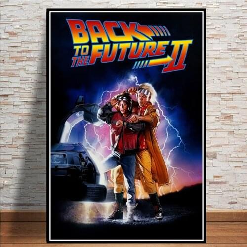 Mural Canvas Painting Poster Classic Movie "Back to the Future" Home Decor Picture Frameless