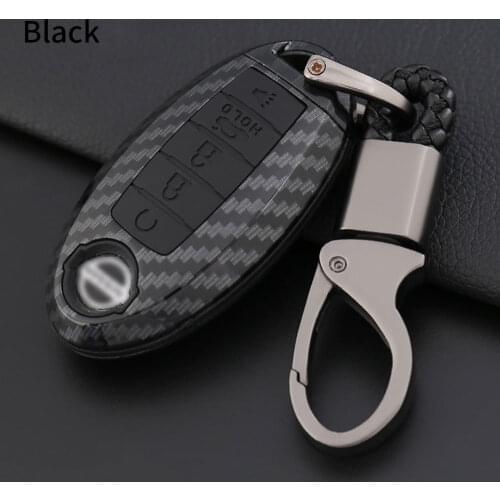2021 New Style Car Key Case Bag for Nissan 5 Buttons High Quality Soft TPU Smart Car Key Shell Cover with Keychain Buckle