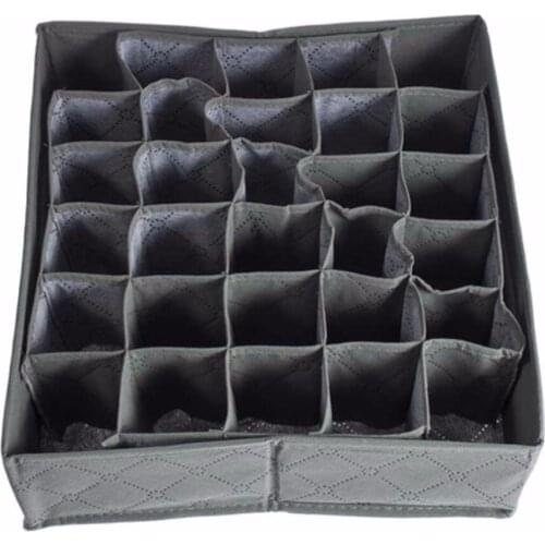 New Arrival Wholesale Price 30 Cell Bamboo Charcoal Underwear Ties Socks Drawer Closet Organizer Storage Box Fit For Collection