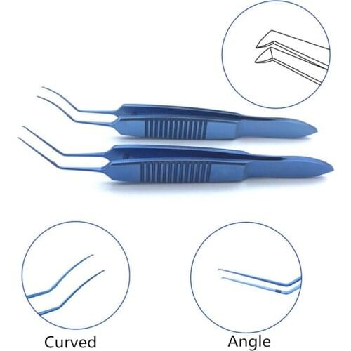 Surgical Ophthalmic Instruments Titanium Ultrata Style Capsulorhexis Forcep 86mm Eye instrument ForcepS