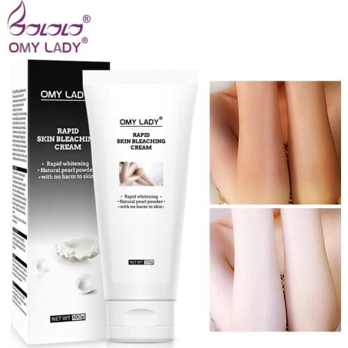 OMYLADY Rapid Skin Bleaching Cream Quick Whitening Cream Body Lotion Pearl Powder Brighten Nourish Skin Bleaching Darkness