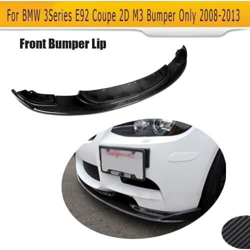 Carbon Fiber Front Bumper Lip Spoiler for BMW 3 Series E92 Coupe E90 Sedan M3 Bumper 2008-2013 Front Lip Spoiler Splitters FRP