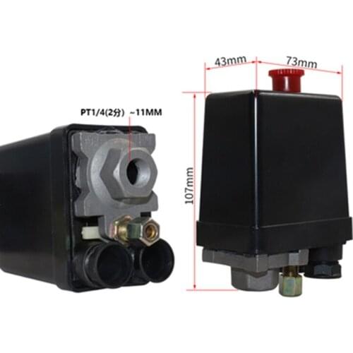 Air compressor pressure switch single hole air compressor control valve air pump switch accessories 220V single hole