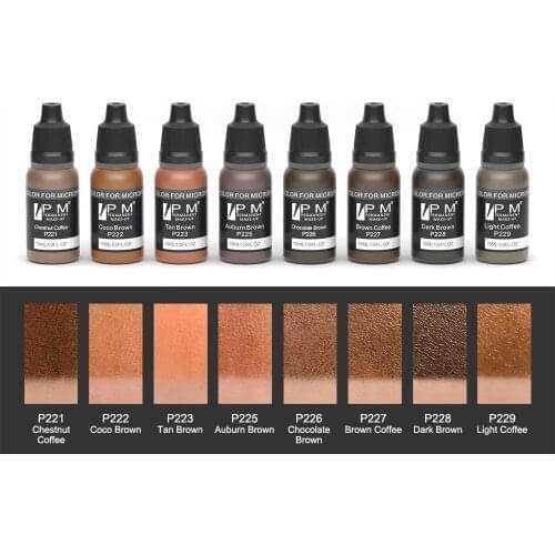 Permanent Makeup pigment for eyebrow micropigmentation