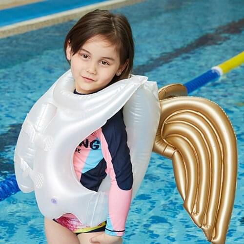 Swimming Ring Kids Inflatable Swimsuit Angel Wings Inflatable Swimsuit Floating Ring