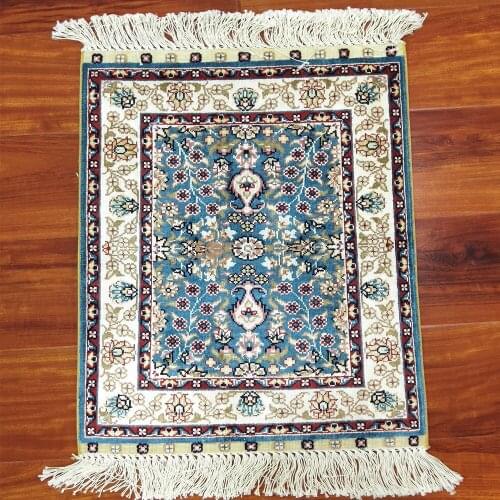 Seeykeep™ 1.2x1.8ft Rectangle Pure Silk Handknotted Oriental Rug-SK3036021