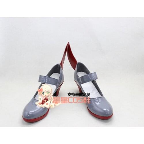 Kantai Collection Takao Girls Gray Halloween Cosplay Shoes Boots X002