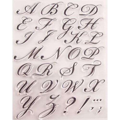 Silicone Clear Stamps CUTTING DIES For Scrapbooking letter STENSICLS DIY PAPER Album Cards MAKING Transparent RUBBER Stamp