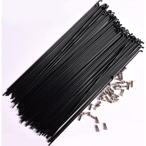 12pcs Bicycle Spoke Mountain Road Bike Stainless Steel High Strength 269MM 271MM 273MM 259MM 257MM 261MM with Free Cap