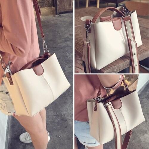 Women bag Oil wax Womens Leather Handbags Luxury Lady Hand Bags With Purse Pocket Women messenger bag Big Tote Sac Bolsos Mujer