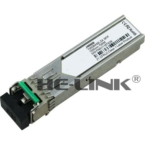 J4860C - 1000BASE-ZX SFP 1550nm 80km transceiver (Compatible with HP)
