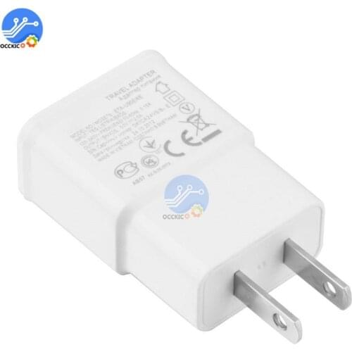 5V 2A USB Charger Head American US Plug Adapter Power Adapter Adaptor White 1-Port Wall Charger Quick Charge Travel Household