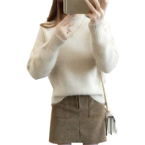 ZB4198 New autumn winter 2020 womens fashion casual short section pullover loose sweater cheap wholesale