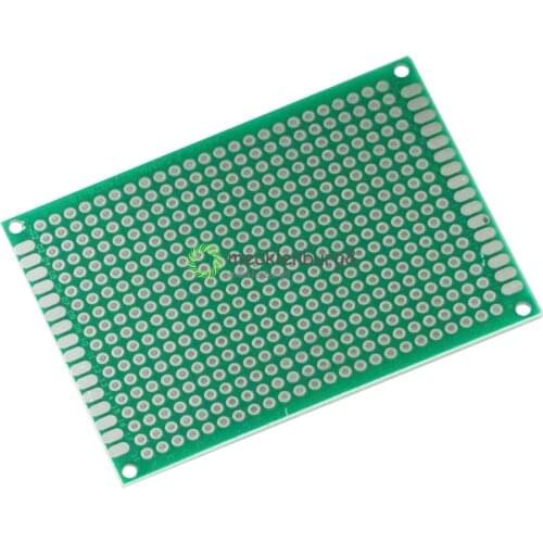 10 pieces. Double Sided PCB Prototype Tinned Universal Breadboard 5x7 cm 50 mm x 70 mm FR4