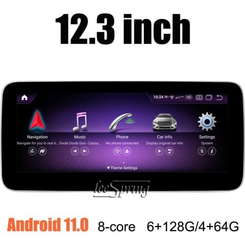 12.3 inch Android 11 Car Multimedia player for Mercedes Benz GLC 253 X253 2016-2019 NTG5.0