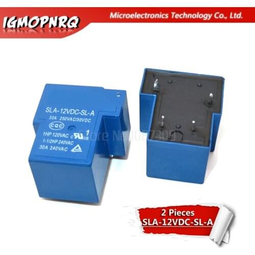 2PCS Power relays SLA-12VDC-SL-A 12V 30A 4PIN T90