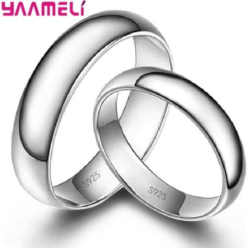 Classic Fashion Ring for Women Men Unisex Jewelry 925 Sterling Silver Nice Smooth Surface Bague Wedding Engagement Accessories