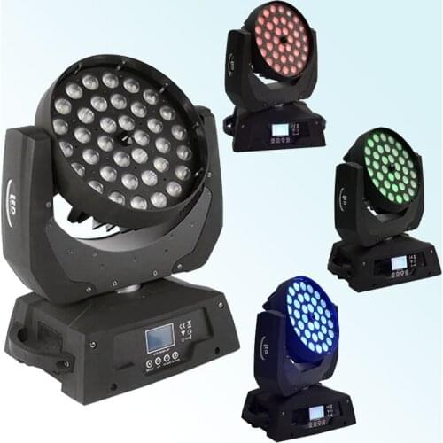 4pcs/lot bright 36x12w zoom wash led moving head light RGBW 4in1 LED moving head wash light DMX mobile head disco stage lighting