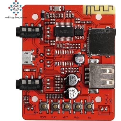 5V Wifi Wireless Bluetooth Audio Receiver Board Module For Automotive Audio With Stereo Amplifier Headphone USB Adapter Module