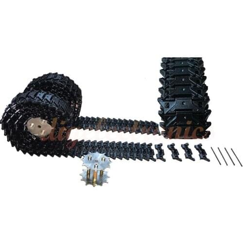 M41A1-3 Metal Tracks Caterpillar Crawler Chain for Tank Car Robot Chassis RC Smart Robot Model Assembly Accessories