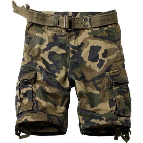 Military Army Shorts Cargo Men Shorts Summer Streetwear Hip Hop Camouflage Loose Casual Plus Size Cotton Shorts Boardshorts