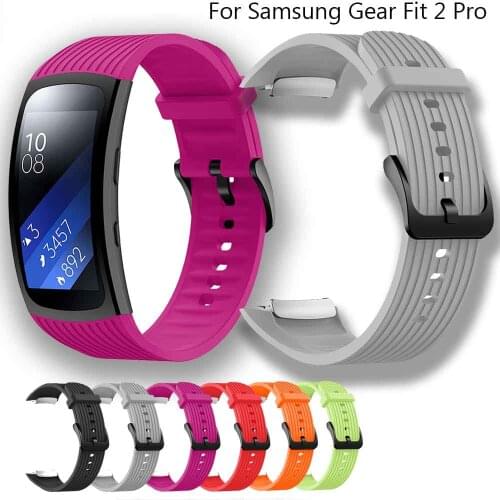 L/S size Watch Band For Samsung Gear Fit 2 Pro bracelet sport Silicone Wrist Band Strap For Samsung Fit2 SM-R360 waterproof