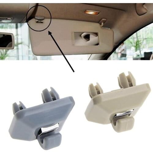 Beige Inner Sun Visor Hook Clip Bracket Hanger For Audi A1 A3 A4 A5 Q3 Q5