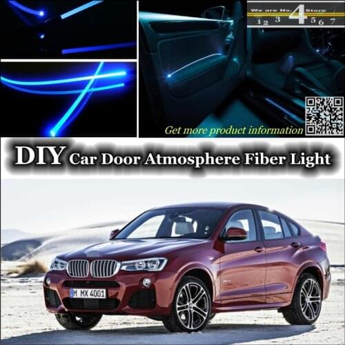 For BMW X4 F26 interior Ambient Light Tuning Atmosphere Fiber Optic Band Lights Inside Door Panel illumination (Not EL light)