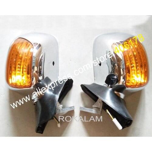 Hot Sales,Rear Mirror Rearview Turn Signal Light Side For Honda Goldwing GL1800 2001-2011 GL 1800 Chrome Motorcycle Parts