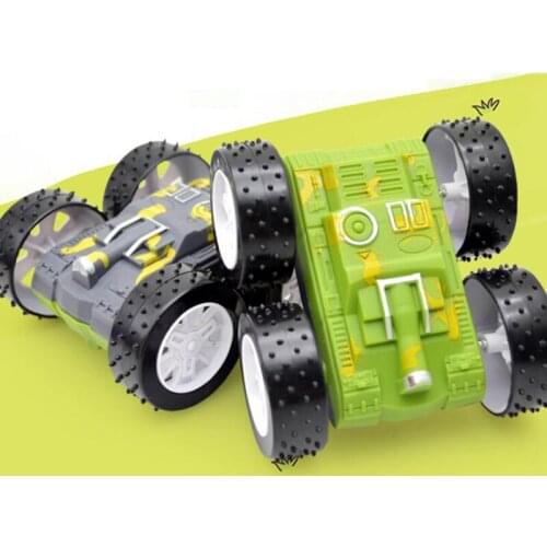 Four Driving Force Inertial Double-Sided Dump Truck Resistant To Falling 360 Degree Stunt Car Mini Tank Childrens Toys