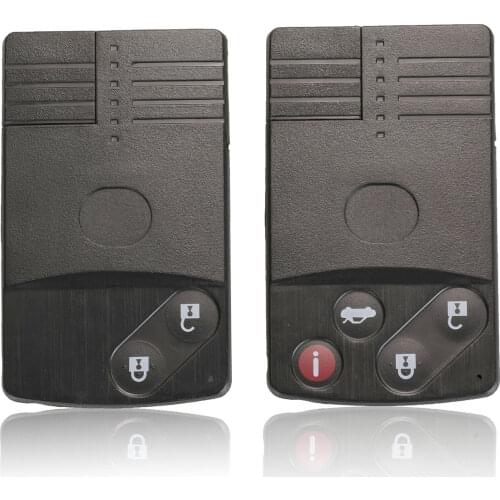 Kutery 2/4 Buttons Replacement Remote Car Key Shell Case Fob For Mazda 5 68 CX-7 CX-9 M8 2007---2013