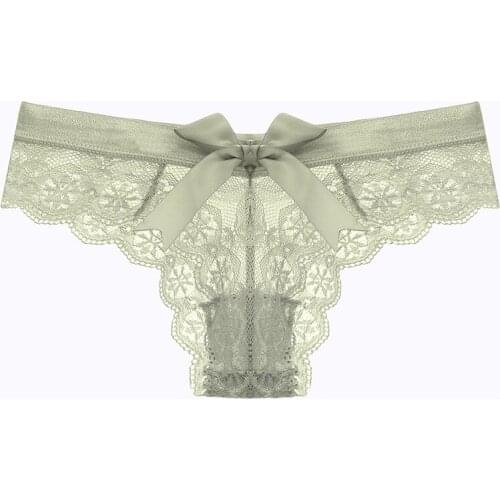 L'bellagiovanna Womens G-string Thong Transparent Sexy Panties Underwear Women Ruffles Lace Tanga Briefs Women Intimates 1935