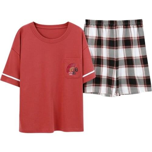 Summer Fashion Nightgown Womens Home Cothes 2021 Pijama Feminina Cotton Pajams Nightshirt Suit Pyjamas Sets Short Pant