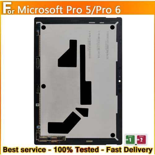 Original For Microsoft Surface Pro 5 1796 Pro 6 1807 LCD Display Touch Screen Digitizer LCD Display Replacement With Board