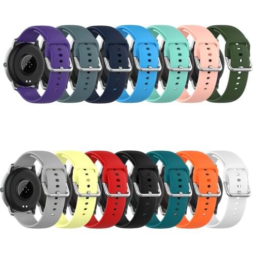 Suitable For Xiaomi Haylou Solar LS05 Smart Watch Pure Color Silver Buckle Strap Sports Smart Accessories For Mi Band Straps