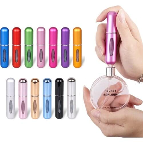 Portable Mini Perfume Spray Bottle Refillable With Spray Scent Pump Empty Cosmetic Containers Atomizer Bottle For Travel Tool
