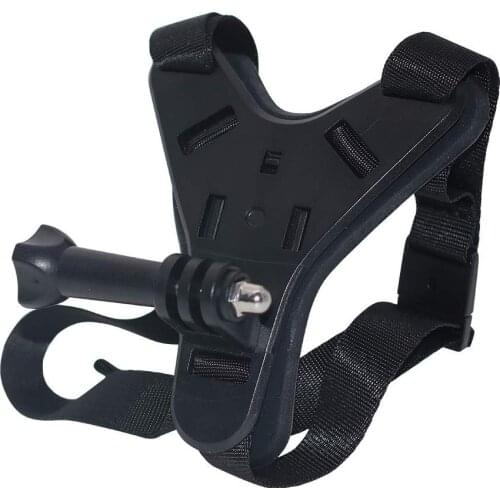 Adjustable Motorcycle Helmet Chin Strap Mount Harness Belt for GoPro Hero 7, 6, 5, 4, 3+, 3 Session Other Action Cameras Access