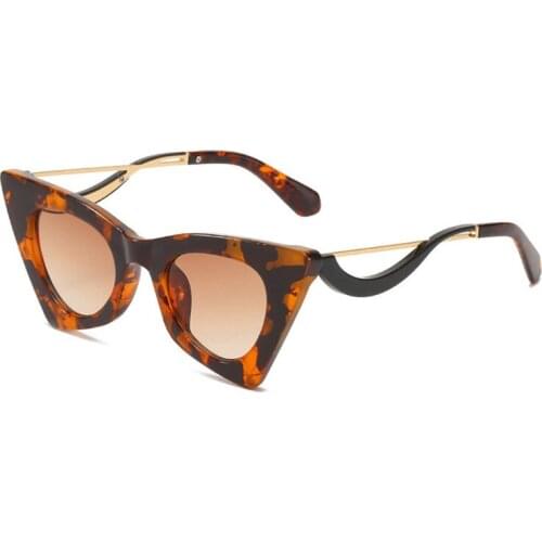 2021 Strong Gradient Lens Sunglasses Women Oculos Female Cat Eye Sun Glasses Brand Design Cateye Shades Gafas De Sol UV400