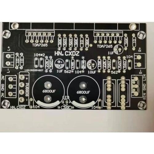 Fannyda TDA7265 BTL 2.0 channel power amplifier PCB empty board