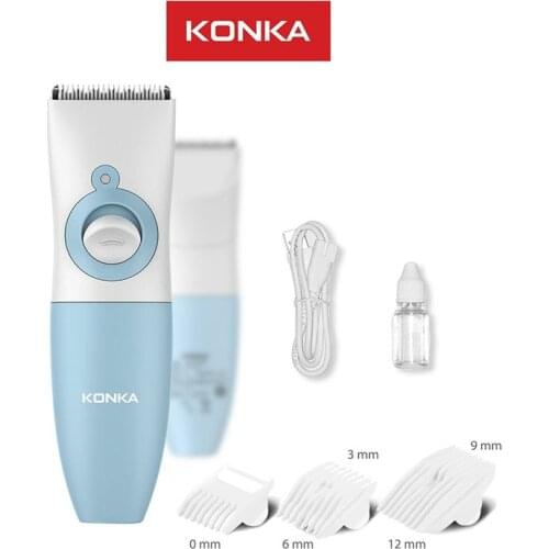 USB baby electric hair trimmer Clipper baby hair clipper IPX7 Waterproof R-angle ceramic steel razor Home-use Ceramic Cutter
