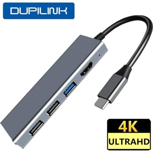 Type C HUB Thunderbolt 3 Type C to HDMI 4K Adapter USB 3.1 to USB 2.0 TF SD PD for MacBook Pro Air Huawei P30/P20 USB HUB