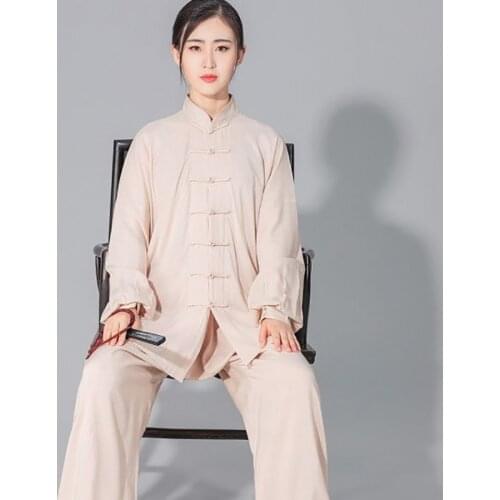 USHINE quality Taichi uniform cotton exercise belt 6 colors Wushu Kungfu clothing for children adult martial arts Wing Chun suit