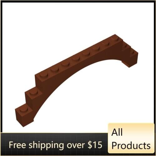 10PCS High-Tech Assemble Particle 18838 14707 1x12x3 Arched Building Blocks Kit Replaceable Part Toys For Children Gifts