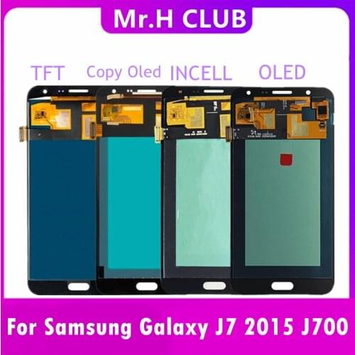 LCD Screen For Samsung Galaxy J7 2015 J700 LCD Display J700F J700H J700M Touch Screen Digitizer LCD Assembly Replacement Parts