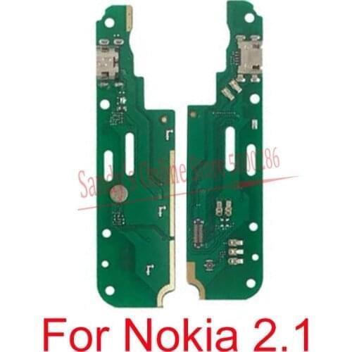10 PCS New Good Quality USB Charger Charging Dock Port Board Microphone Flex Cable For Nokia 2.1Charger Board Flex Cable Parts