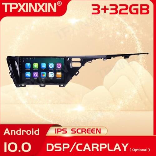 2 Din Carplay Android Radio Receiver Multimedia Stereo For Toyota Camry 2018 2019 GPS Navigation Video Audio Recorder Head Unit