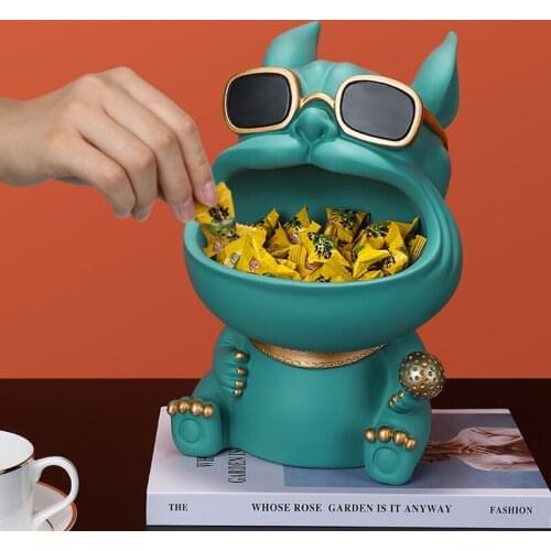 3D Bulldog,Figurine Miniature,Statue,Home Decoration,Sculpture,Room Desk Decor,Table Storage Box,Wedding Party Decorative Art