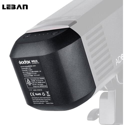 Godox WB26 AD600PRO 2600mAh Rechargeable Lithium-Ion Battery for Flash AD600PRO / AD600 PRO