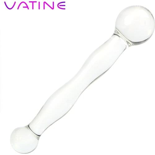 VATINE Crystal Butt Plug Glass Anal Plug Prostate Massage Adult Products Erotic Anal Sex Toys Dildos Sex Toys for Men Women